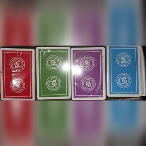 Green and Purple Playing Cards